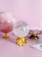 Load image into Gallery viewer, Clear Quartz Sphere with Rainbows 002