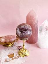 Load image into Gallery viewer, Pink Amethyst with Amethyst Sphere 003
