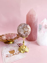 Load image into Gallery viewer, Pink Amethyst with Quartz Sphere 002
