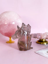 Load image into Gallery viewer, Smoky Quartz Unicorn with Golden Healer and Rainbows 004
