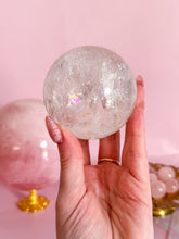 Load image into Gallery viewer, Clear Quartz Sphere with Rainbows 001
