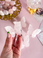 Pink Mangano Calcite 3D Butterfly