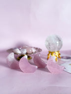 Rose Quartz Standing Moon