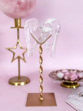 Load image into Gallery viewer, Lemurian Quartz Heart with Angel Wings
