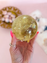 Load image into Gallery viewer, 1kg Citrine with Rainbows Sphere 004
