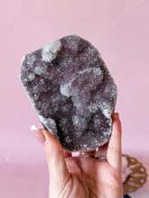 Load image into Gallery viewer, Pink Chalcedony with Quartz Cluster 011
