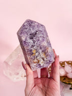 Pink Amethyst with Amethyst and Quartz Generator 020