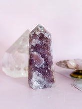 Load image into Gallery viewer, Pink Amethyst with Quartz Generator 019
