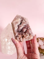 Pink Amethyst with Quartz Generator 014
