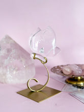 Load image into Gallery viewer, Clear Quartz Fluttering Butterfly on Gold Stand
