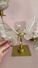Load and play video in Gallery viewer, Girasol Rose Quartz Angel Wings with Heart
