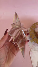 Load and play video in Gallery viewer, Smoky Quartz Star on Golden Stand 003
