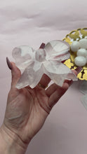 Load and play video in Gallery viewer, Girasol Rose Quartz Bow 001
