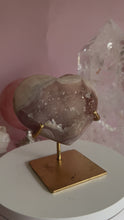 Load and play video in Gallery viewer, Pink Amethyst Heart 002
