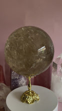 Load and play video in Gallery viewer, 2.8kg Citrine with Rainbows Sphere
