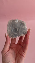 Load and play video in Gallery viewer, Clear Apophyllite on Blue Chalcedony 007
