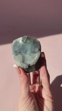 Load and play video in Gallery viewer, Clear Apophyllite on Blue Chalcedony 010
