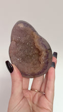 Load and play video in Gallery viewer, Rainbow Amethyst on Black Stand 006
