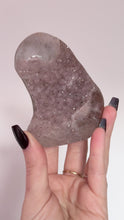 Load and play video in Gallery viewer, Rainbow Amethyst on Black Stand 005
