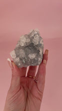 Load and play video in Gallery viewer, Clear Apophyllite on Blue Chalcedony 006
