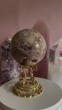 Load and play video in Gallery viewer, Pink Amethyst with Quartz Sphere 013
