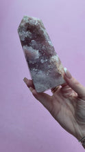 Load and play video in Gallery viewer, Pink Amethyst with Quartz Generator 019
