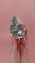 Load and play video in Gallery viewer, Clear Apophyllite on Blue Chalcedony 008
