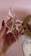Load and play video in Gallery viewer, Clear Quartz Star on Golden Stand 002
