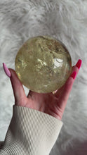 Load and play video in Gallery viewer, 1kg Citrine with Rainbows Sphere 004
