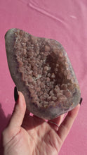 Load and play video in Gallery viewer, Rainbow Amethyst on Black Stand 008

