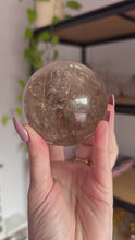 Load and play video in Gallery viewer, Smoky Quartz Sphere with Rainbows
