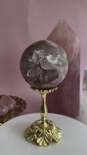 Load and play video in Gallery viewer, Pink Amethyst with Quartz Sphere 002
