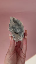 Load and play video in Gallery viewer, Clear Apophyllite on Blue Chalcedony 002
