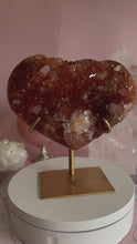 Load and play video in Gallery viewer, Pink Amethyst with Quartz Heart 015
