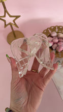 Load and play video in Gallery viewer, Lemurian Quartz Heart with Angel Wings
