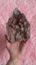 Load and play video in Gallery viewer, 1.2kg Pink Chalcedony with Quartz
