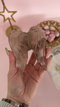 Load and play video in Gallery viewer, Smoky Quartz Heart with Angel Wings

