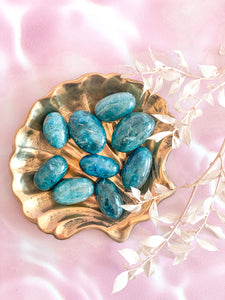 Blue Apatite Tumbles