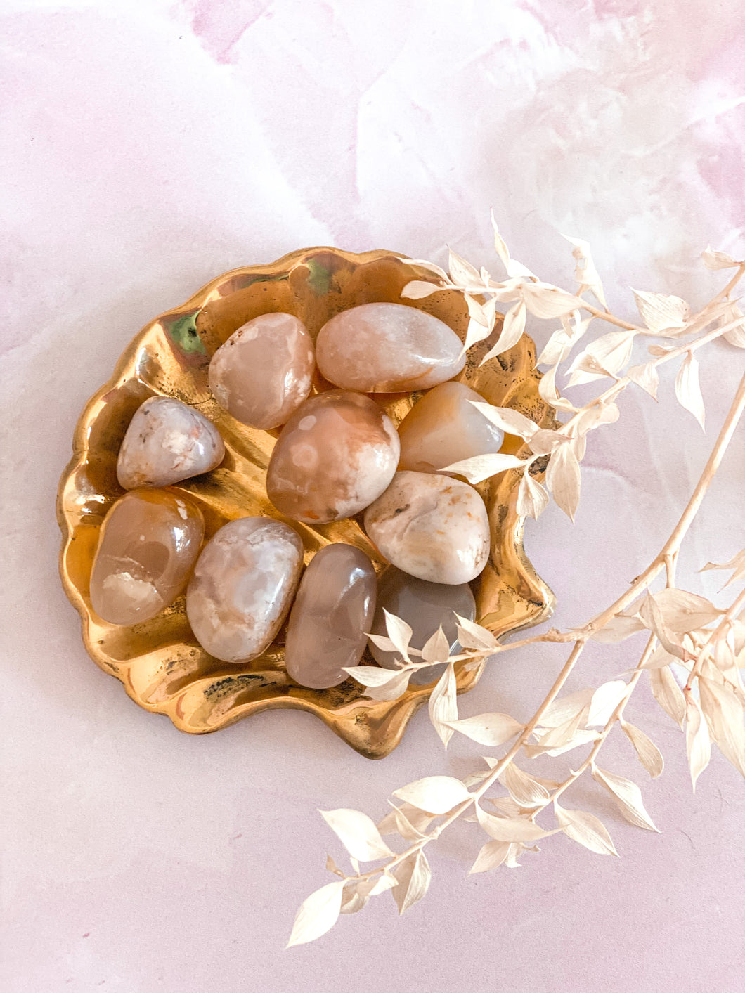 Flower Agate Tumbles