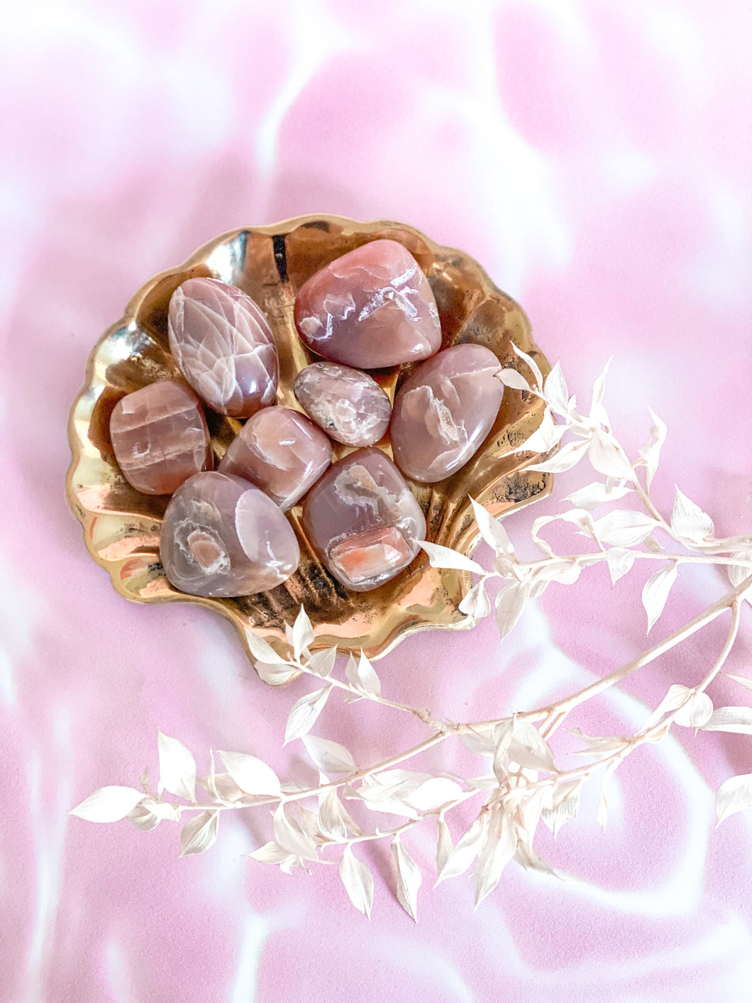 Peach Moonstone Tumbles